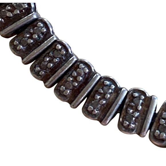 Vintage 925 Sterling Silver Bracelet With Intricate Link Design & Secure Clasp - Picture 1 of 8